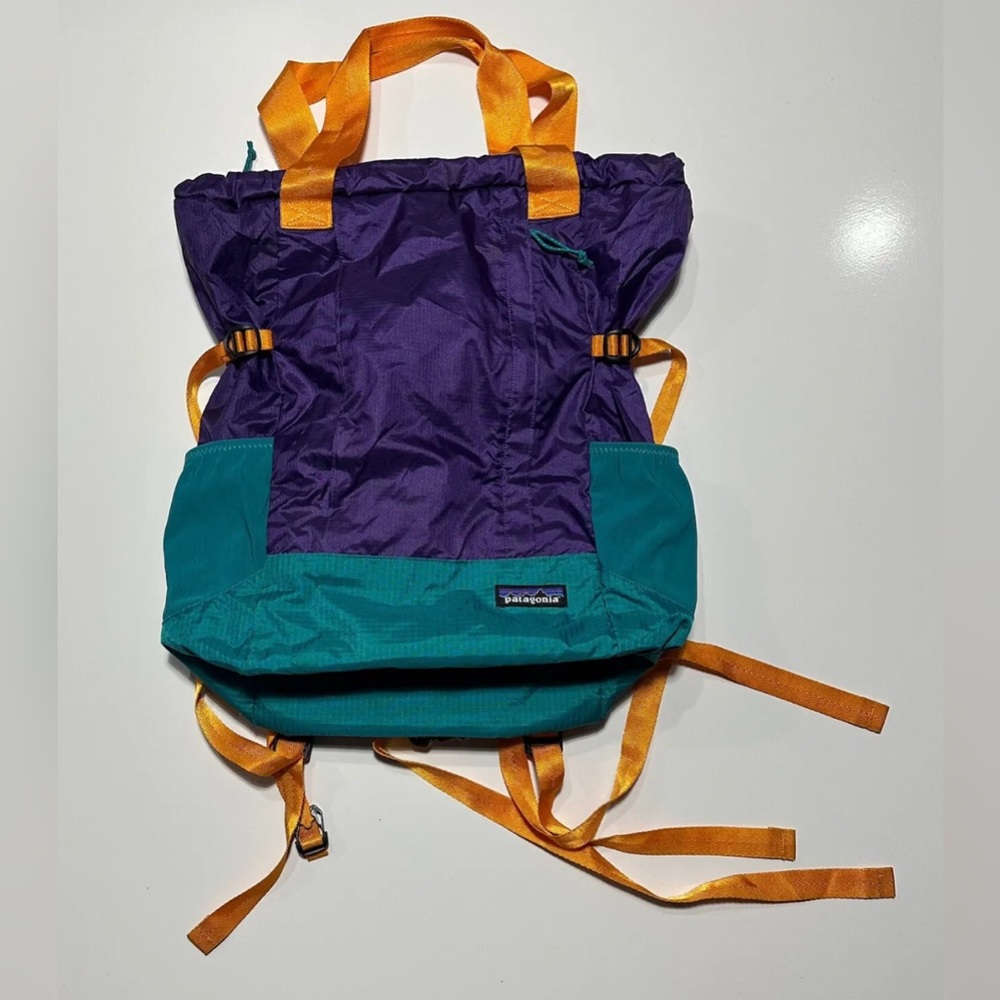 Patagonia Lightweight Travel Tote Pack Purple/blue-Teal/Yellow
